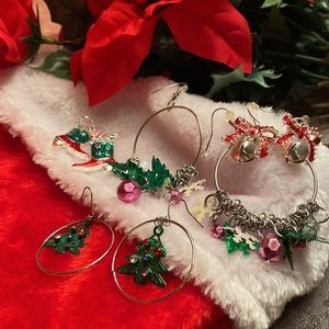 Fun, Festive Christmas Costume Earrings
